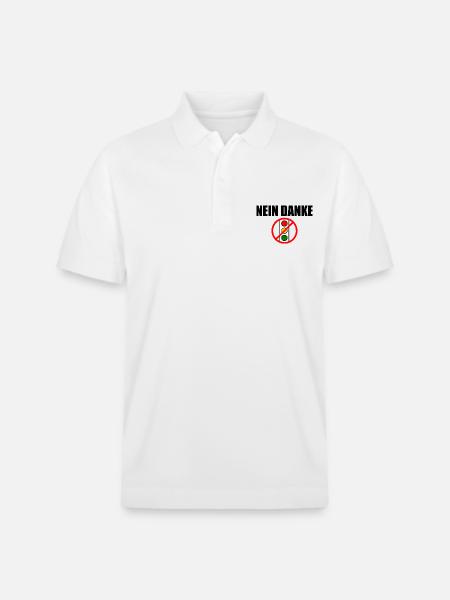 Ampel nein dank - Stanley/Stella Unisex Bio-Poloshirt PREPSTER - Weiß