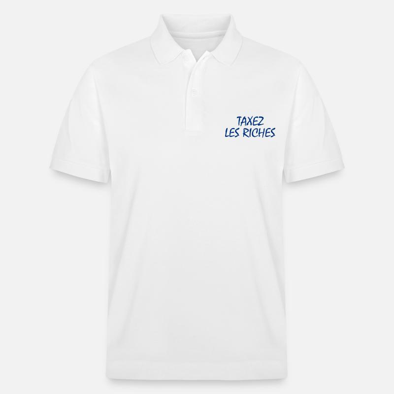 Besteuerung der Reichen - Stanley/Stella Unisex Bio-Poloshirt PREPSTER - Weiß