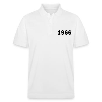 1966 - Stanley/Stella Unisex Organic Polo Shirt PREPSTER - white - Front - Roxy (174cm) & Andy (188cm)