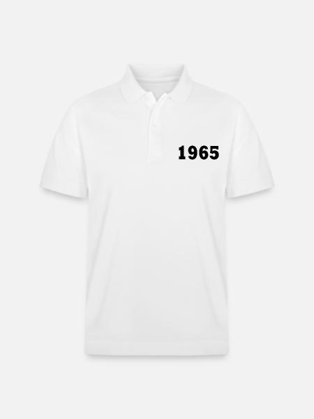1965 - Stanley/Stella Unisex Organic Polo Shirt PREPSTER - white