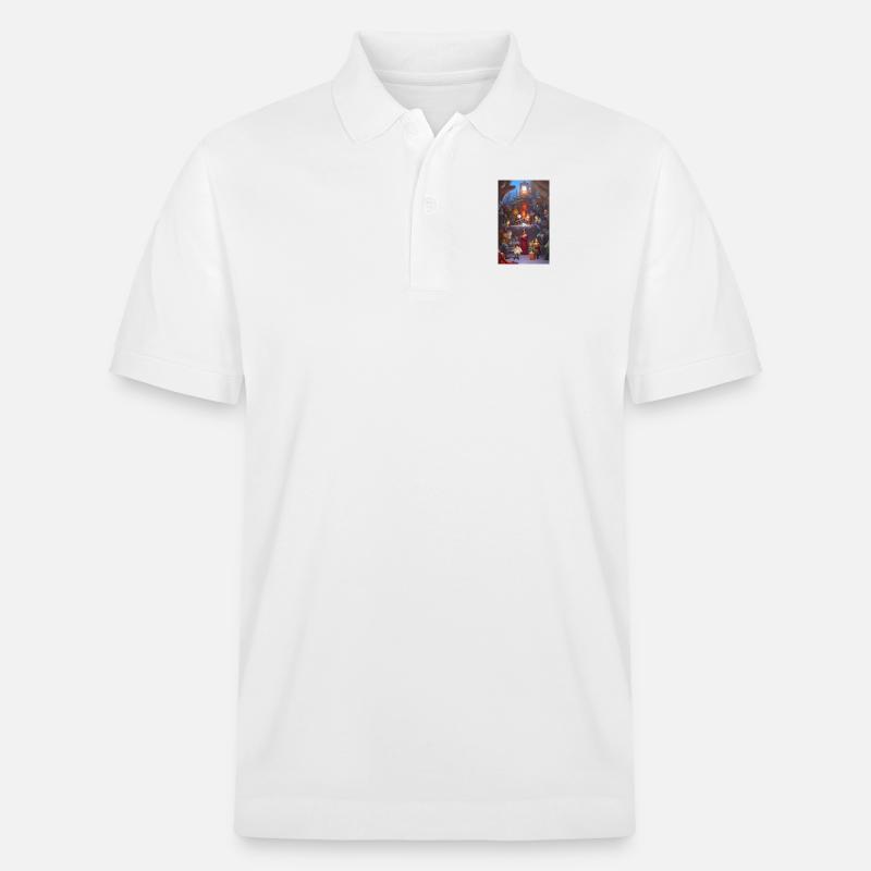 Sci-Fi-Familien-Dinnerparty - Stanley/Stella Unisex Bio-Poloshirt PREPSTER - Weiß