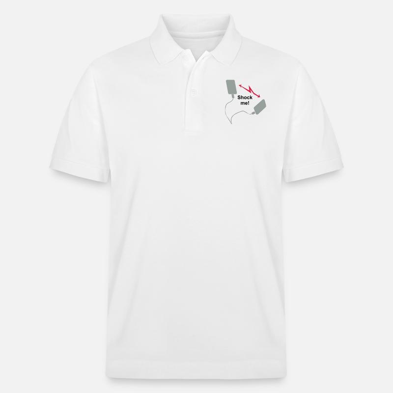Defibrillator - Shock me! - Stanley/Stella Unisex Bio-Poloshirt PREPSTER - Weiß