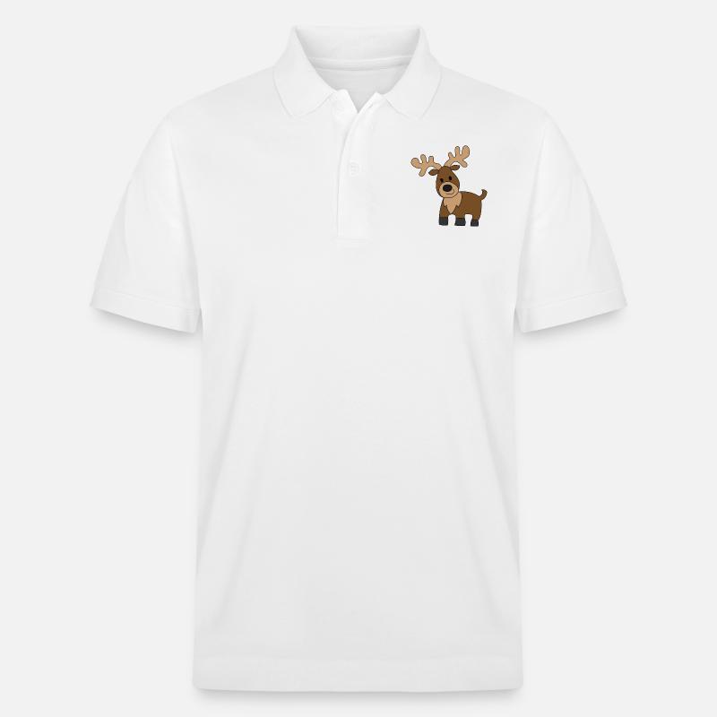 Hirsch - Stanley/Stella Unisex Bio-Poloshirt PREPSTER - Weiß