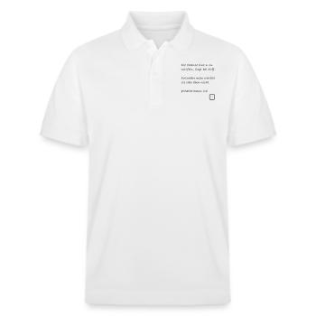 Mathe kann ich - Stanley/Stella Unisex Bio-Poloshirt PREPSTER - Weiß - Vorne - Roxy (174cm) & Andy (188cm)