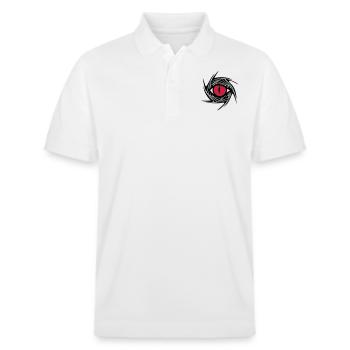 Dragon Eye, dragoneye - Stanley/Stella Unisex Organic Polo Shirt PREPSTER - white - Front - Roxy (174cm) & Andy (188cm)