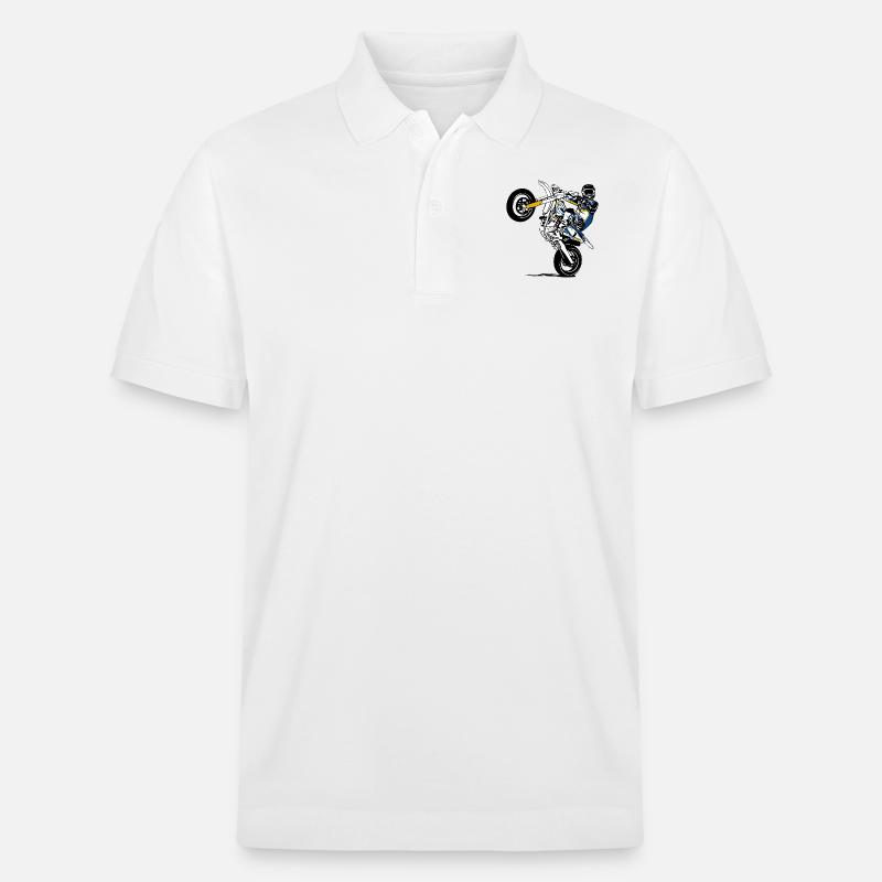 Supermoto - Stanley/Stella Unisex Bio-Poloshirt PREPSTER - Weiß