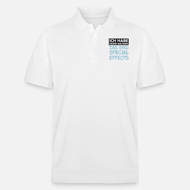 keine_macken_special_effects_2 - Stanley/Stella Unisex Bio-Poloshirt PREPSTER - Weiß