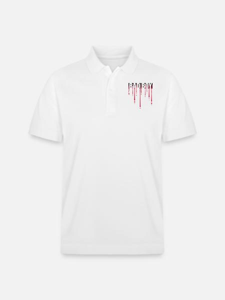 Blood Bad Boy - Stanley/Stella Unisex Organic Polo Shirt PREPSTER - white