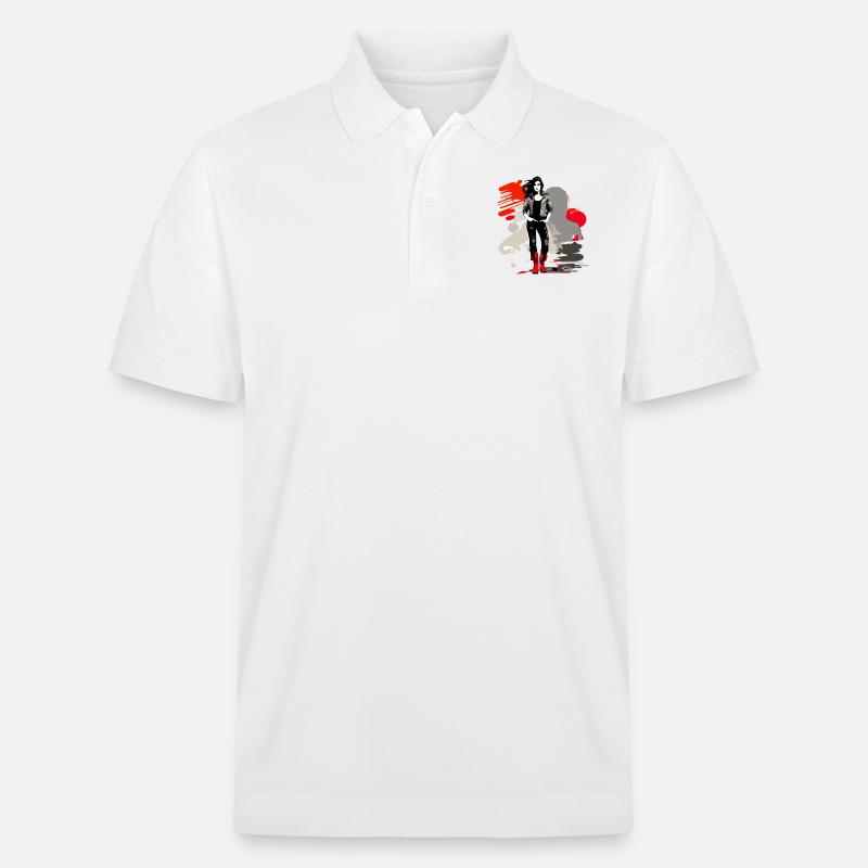 Der Biker - Stanley/Stella Unisex Bio-Poloshirt PREPSTER - Weiß