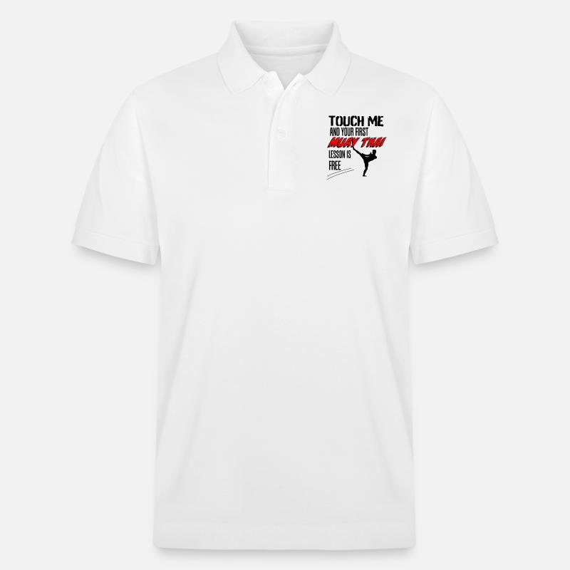 MUAY THAI - Stanley/Stella Unisex Bio-Poloshirt PREPSTER - Weiß