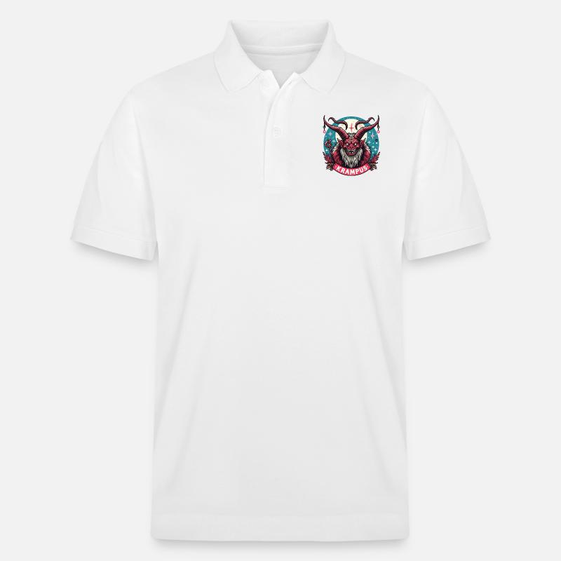 Logo de Noël Krampus - Polo PREPSTER bio Stanley/Stella Unisexe - blanc