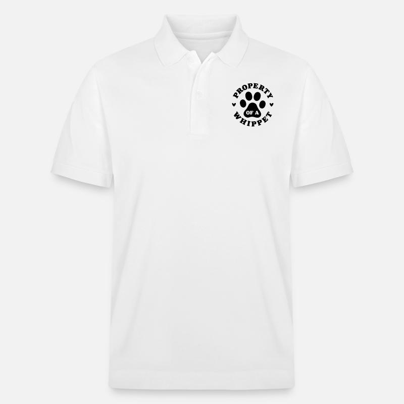 Eigentum eines Whippets - Stanley/Stella Unisex Bio-Poloshirt PREPSTER - Weiß