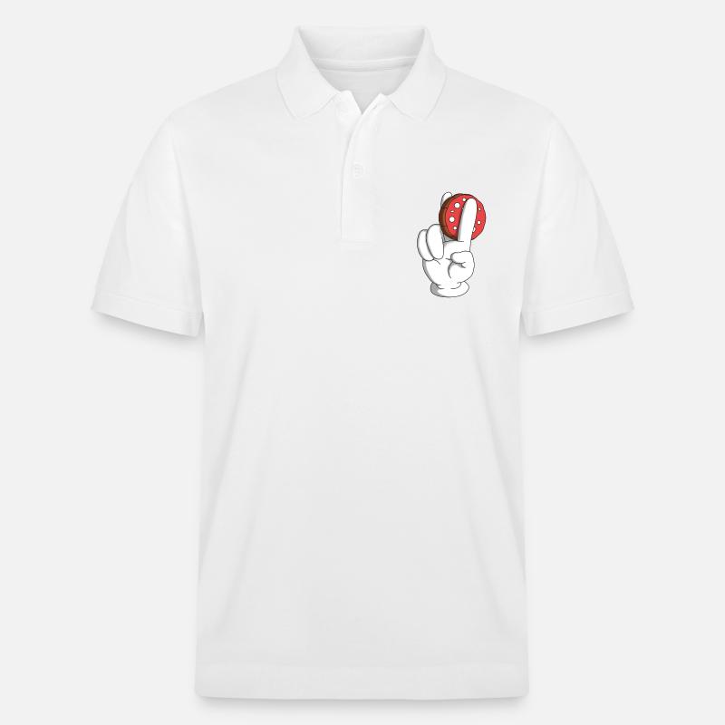 Salami oft 2 Finger - Stanley/Stella Unisex Bio-Poloshirt PREPSTER - Weiß