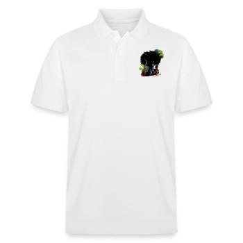 Jazz - Stanley/Stella Unisex Bio-Poloshirt PREPSTER - Weiß - Vorne - Roxy (174cm) & Andy (188cm)