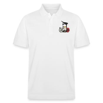 hourglass - Stanley/Stella Unisex Organic Polo Shirt PREPSTER - white - Front - Roxy (174cm) & Andy (188cm)