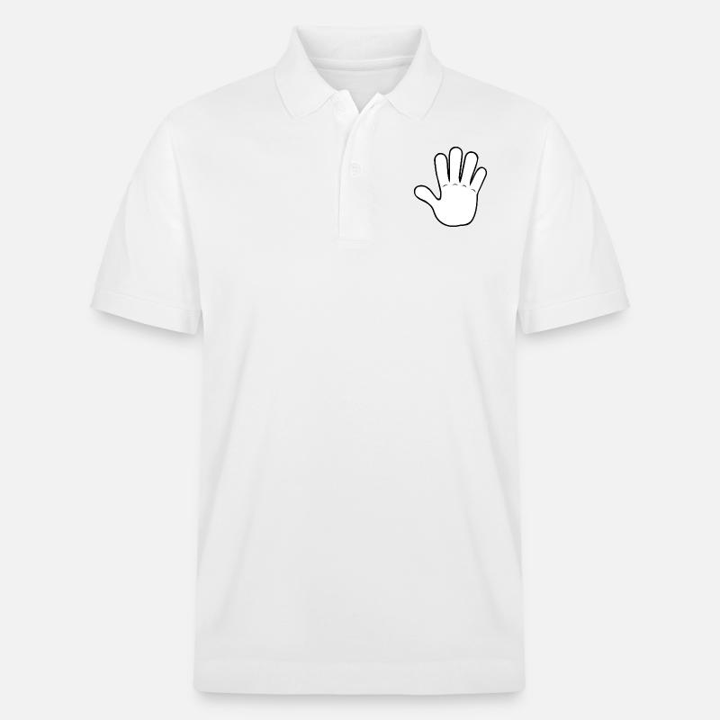 Main Gimme 5 | Noir / Blanc - Polo PREPSTER bio Stanley/Stella Unisexe - blanc