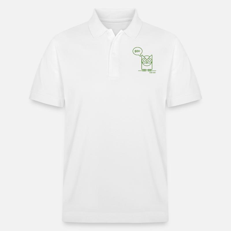 PureRider Eule - Stanley/Stella Unisex Bio-Poloshirt PREPSTER - Weiß