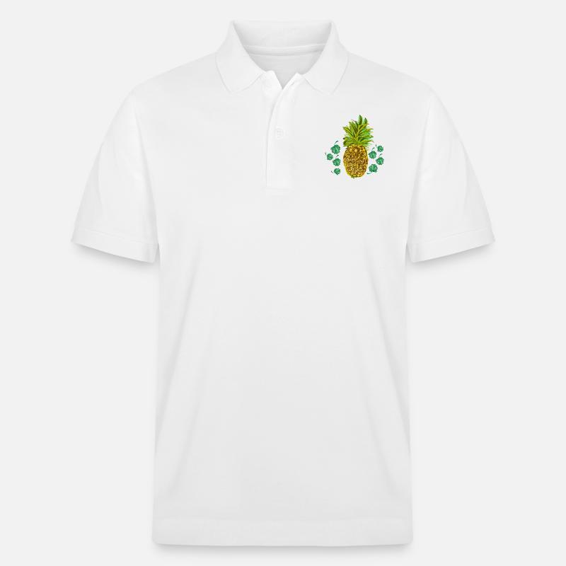 Ananas - Polo PREPSTER bio Stanley/Stella Unisexe - blanc