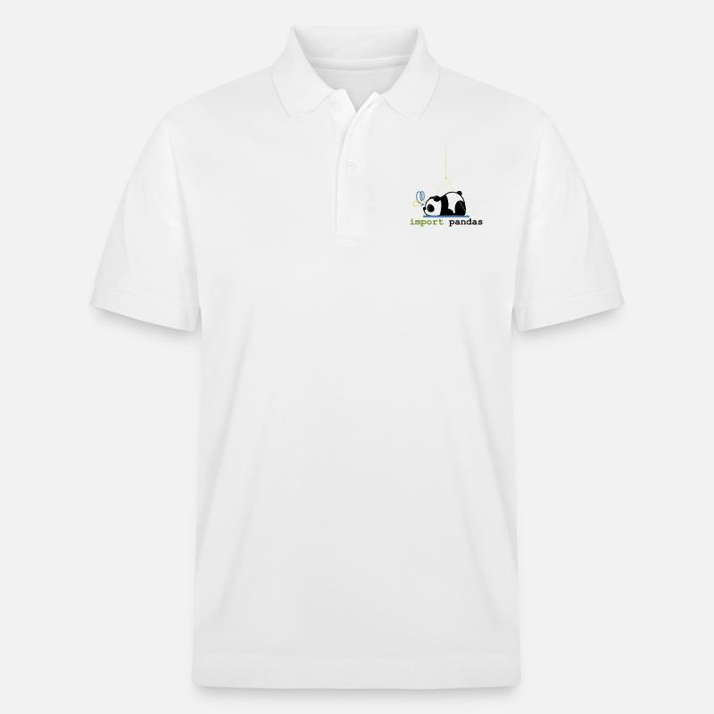 Python-Witze Pandas importieren Programmierung - Stanley/Stella Unisex Bio-Poloshirt PREPSTER - Weiß