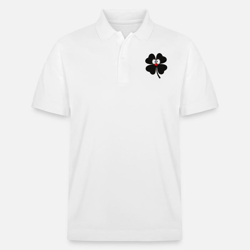 comic schwarze kleeblatt - Stanley/Stella Unisex Bio-Poloshirt PREPSTER - Weiß