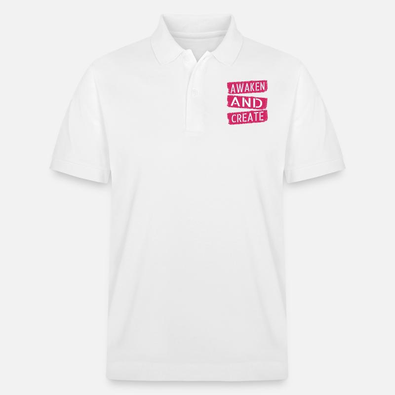 fostering creativity innovative ideas - Stanley/Stella Unisex Bio-Poloshirt PREPSTER - Weiß
