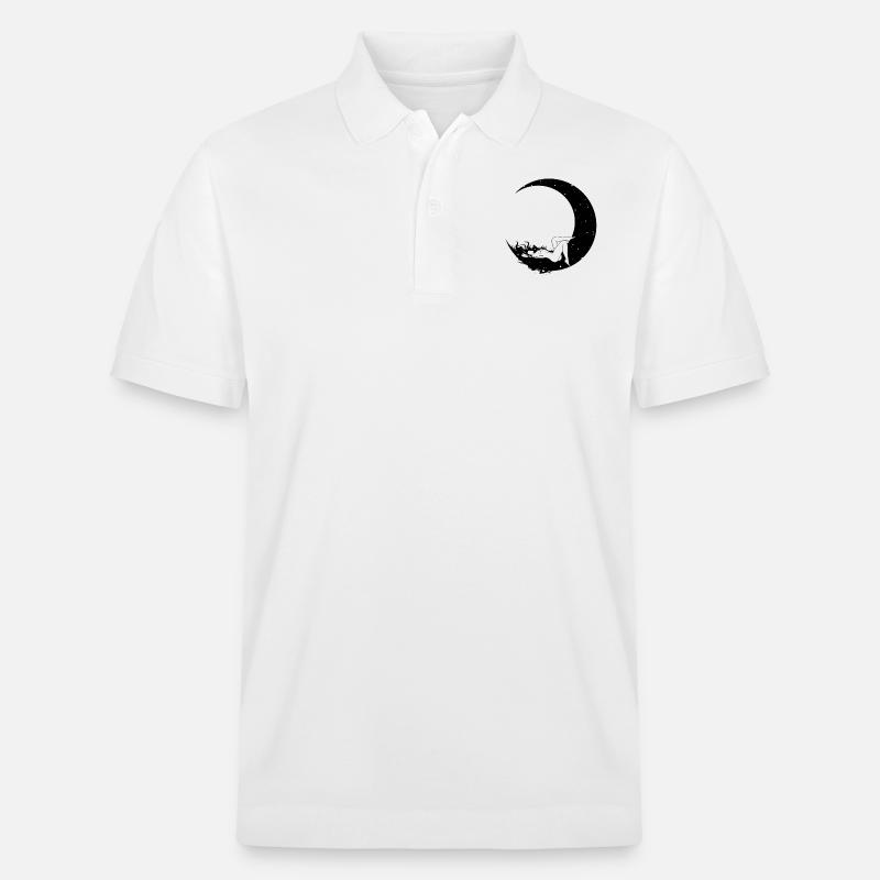 Femme dans la lune - Polo PREPSTER bio Stanley/Stella Unisexe - blanc