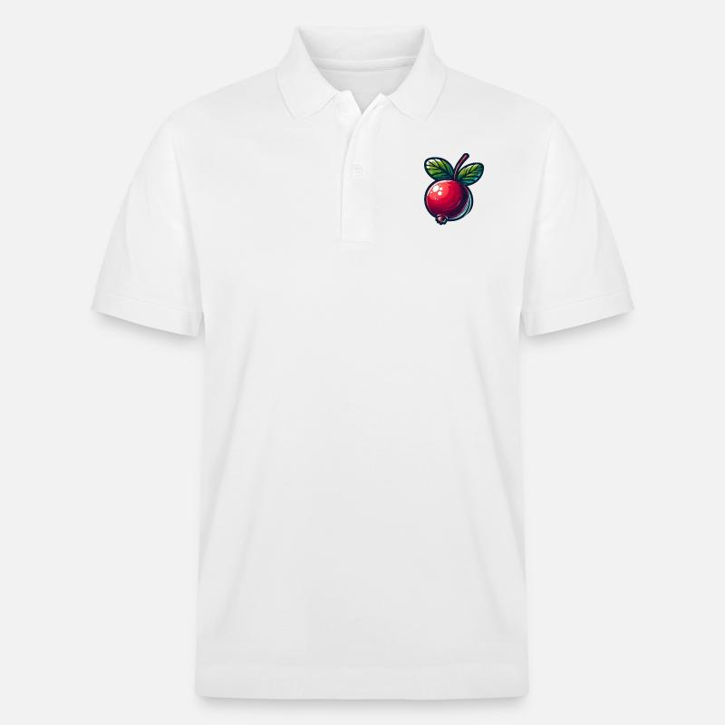 Preiselbeere - Stanley/Stella Unisex Bio-Poloshirt PREPSTER - Weiß