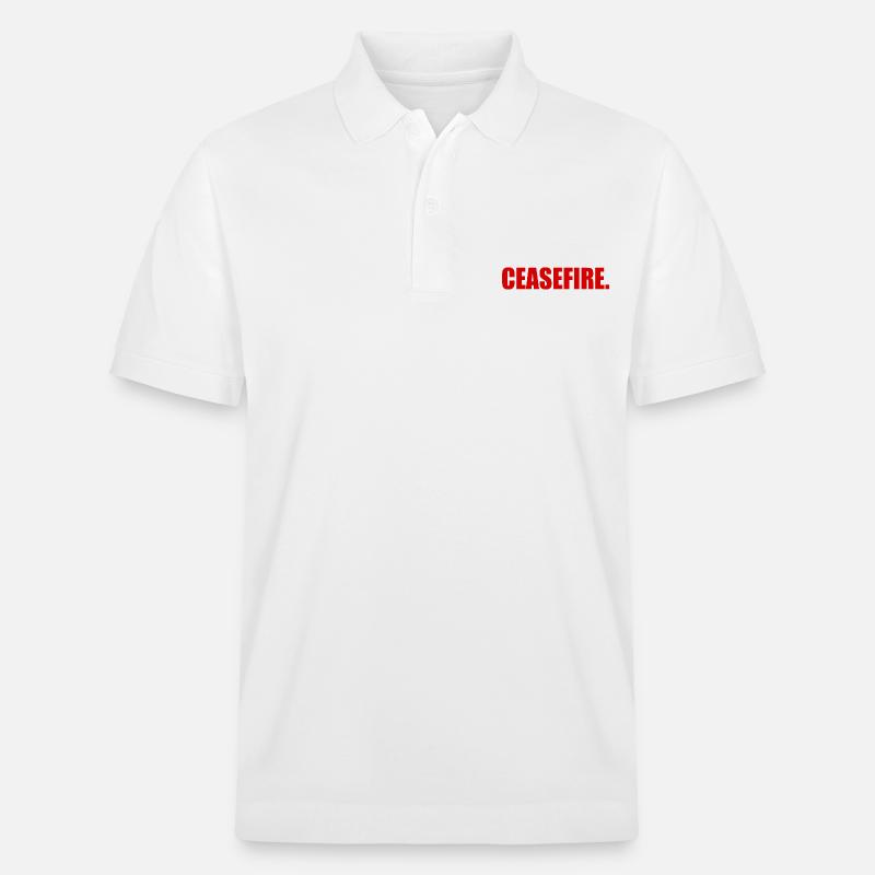 Ceasefire - Polo PREPSTER bio Stanley/Stella Unisexe - blanc
