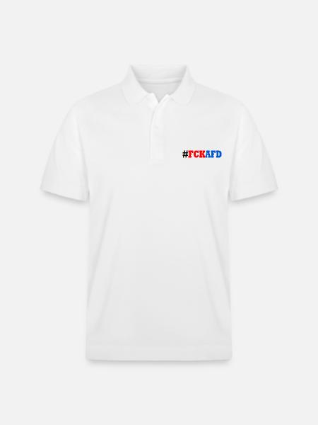Fck afd - Stanley/Stella Unisex Bio-Poloshirt PREPSTER - Weiß