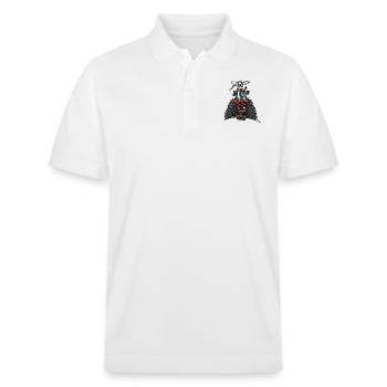 0504 Case 856XL - Stanley/Stella Unisex Organic Polo Shirt PREPSTER - white - Front - Roxy (174cm) & Andy (188cm)