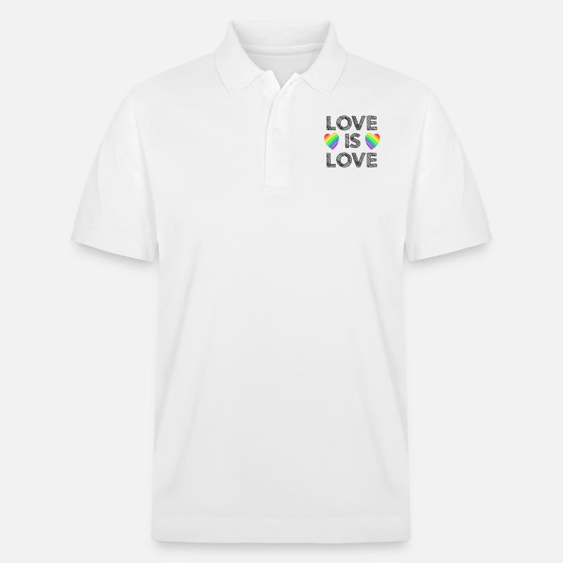 L'amour c'est l'amour - Polo PREPSTER bio Stanley/Stella Unisexe - blanc