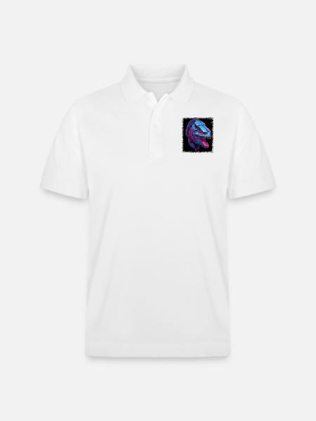 trex costume tshirts - Stanley/Stella Unisex Bio-Poloshirt PREPSTER - Weiß