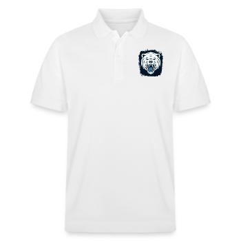 bookish aunt black matters christmas happy comics - Stanley/Stella Unisex Bio-Poloshirt PREPSTER - Weiß - Vorne - Roxy (174cm) & Andy (188cm)