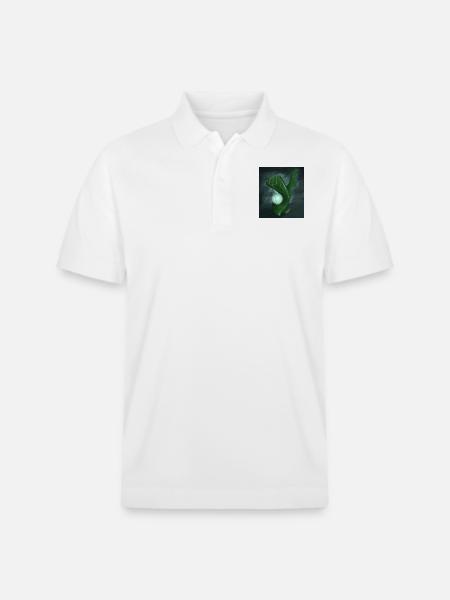 Abstract sculpture - Stanley/Stella Unisex Organic Polo Shirt PREPSTER - white