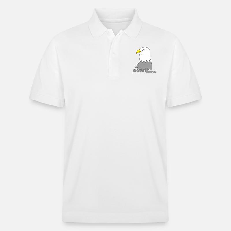 Aigle en hauteur - Polo PREPSTER bio Stanley/Stella Unisexe - blanc