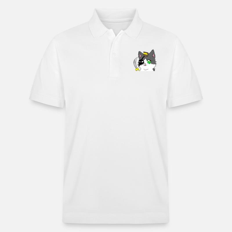 Chat pirate - Polo PREPSTER bio Stanley/Stella Unisexe - blanc