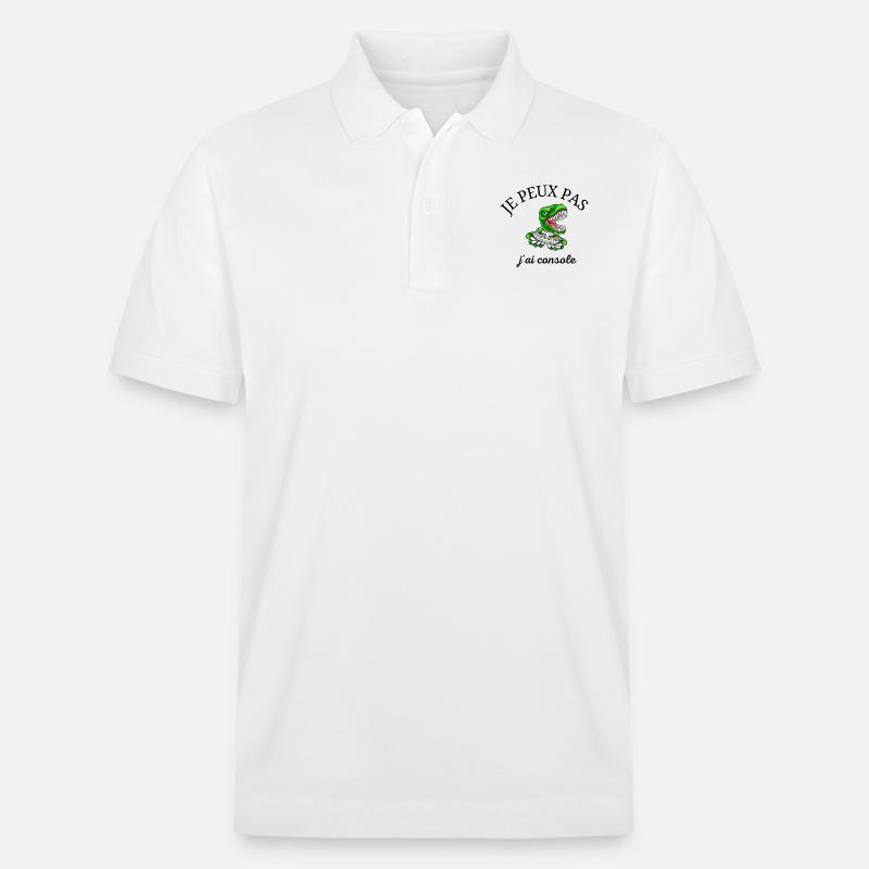 je peux pas j'ai console - Polo PREPSTER bio Stanley/Stella Unisexe - blanc