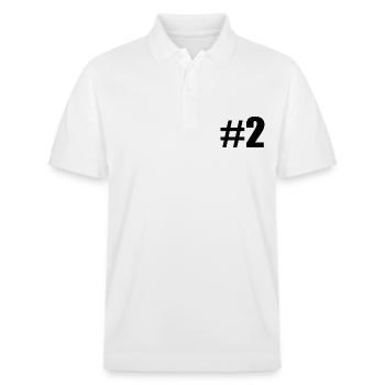 #2 - Stanley/Stella Unisex Bio-Poloshirt PREPSTER - Weiß - Vorne - Roxy (174cm) & Andy (188cm)