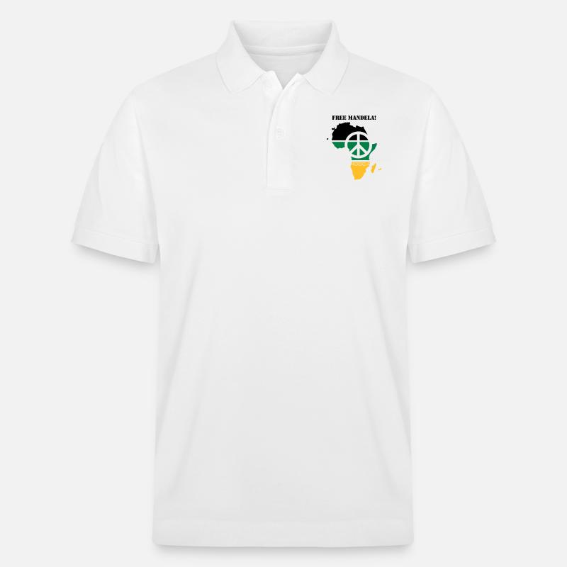 free mandela - Stanley/Stella Unisex Bio-Poloshirt PREPSTER - Weiß