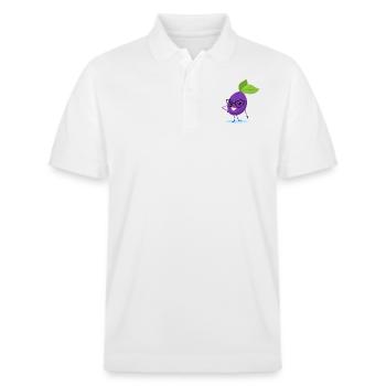 Plum - Stanley/Stella Unisex Organic Polo Shirt PREPSTER - white - Front - Roxy (174cm) & Andy (188cm)
