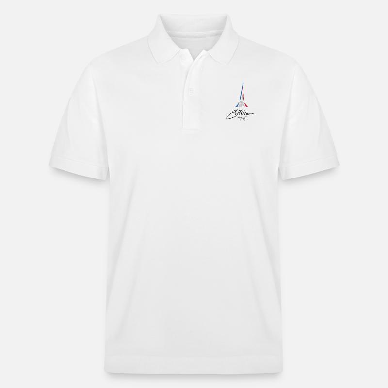 Eiffelturm Paris - Stanley/Stella Unisex Bio-Poloshirt PREPSTER - Weiß