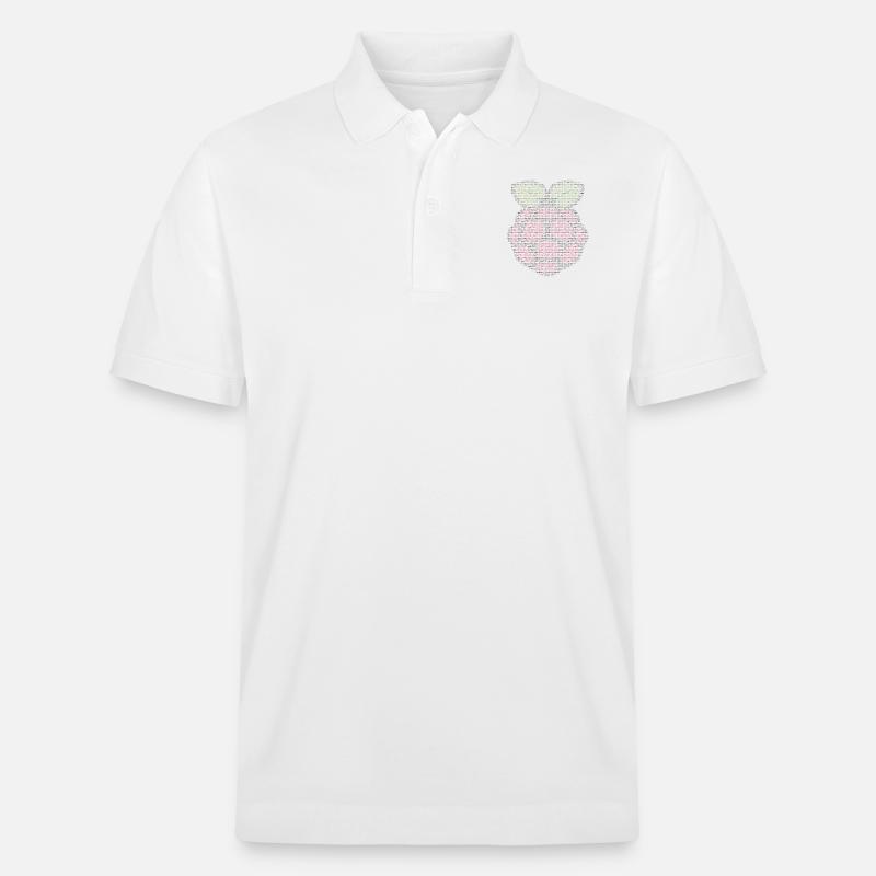 ASCII - Raspberry Pi - Polo PREPSTER bio Stanley/Stella Unisexe - blanc