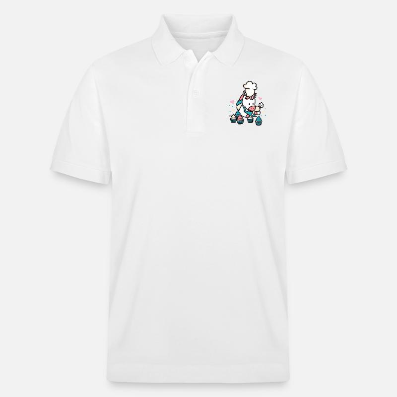 Bäcker Einhorn - Stanley/Stella Unisex Bio-Poloshirt PREPSTER - Weiß