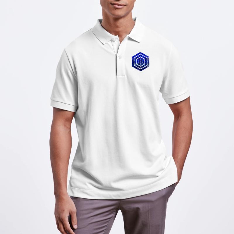 Hexagon-Programmierung Programmierer Codierung geometrisch Stanley/Stella Unisex Bio-Poloshirt PREPSTER