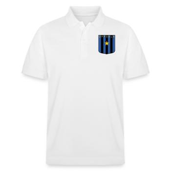 Dunkelblau - Stanley/Stella Unisex Bio-Poloshirt PREPSTER - Weiß - Vorne - Roxy (174cm) & Andy (188cm)