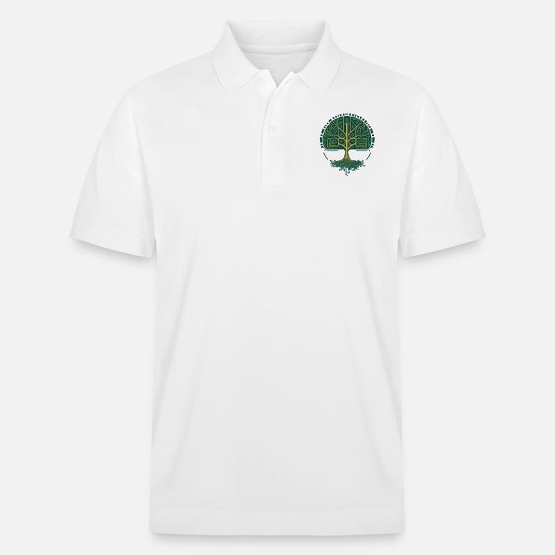 Wikingerbaum des Lebens - Stanley/Stella Unisex Bio-Poloshirt PREPSTER - Weiß