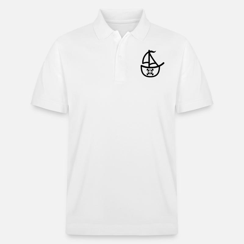 Piratenschiff - Stanley/Stella Unisex Bio-Poloshirt PREPSTER - Weiß