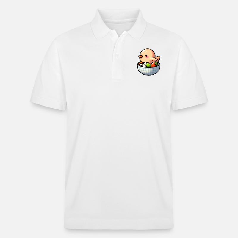 Hühnerfutter - Huhn - Stanley/Stella Unisex Bio-Poloshirt PREPSTER - Weiß