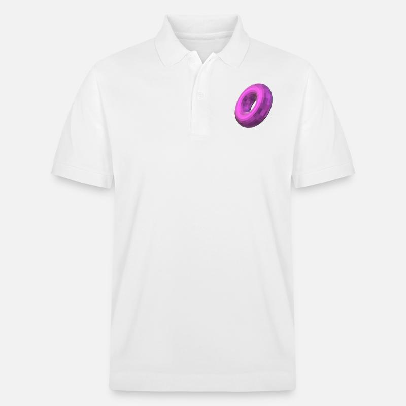 Metallischer Torus - Stanley/Stella Unisex Bio-Poloshirt PREPSTER - Weiß