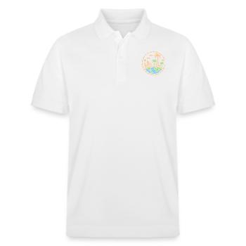 Voyage Humour vacances - Polo PREPSTER bio Stanley/Stella Unisexe - blanc - Devant - Roxy (174cm) & Andy (188cm)